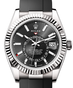 Replica horloge Rolex Sky-Dweller 19 -336239 (42mm) OYSTERFLEX Black dial -Automatic-Top kwaliteit!