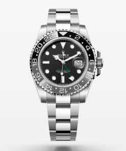 Replica horloge Rolex Gmt-master ll 02/4 (40mm) 126710GRNR "2024" Grey/Black Oyster Band -Automatic-Top kwaliteit!