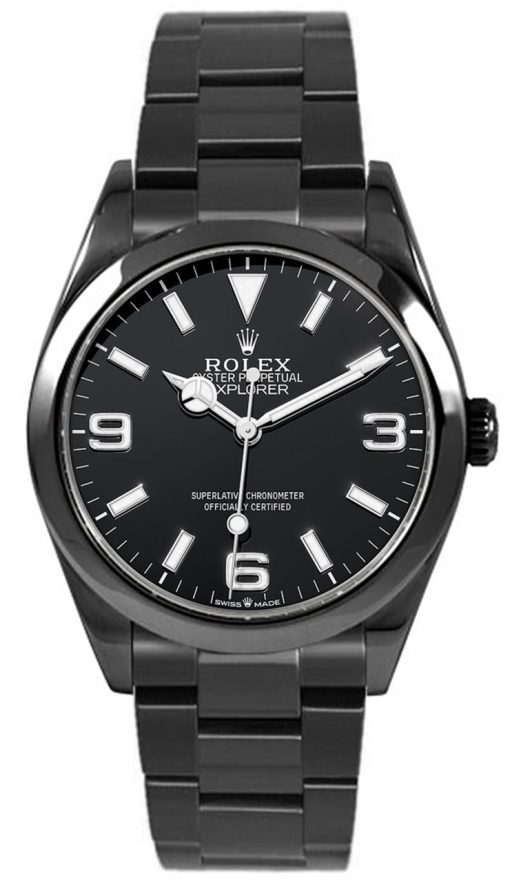 Replica horloge Rolex Explorer 04 (40mm) 224270 DLC-PVD Black-Automatic-Top kwaliteit!