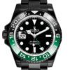Rolex Gmt-master ll 02/6 (40mm) Lefty 126720VTNR Green Bezel Sprite Oyster DLC-PVD