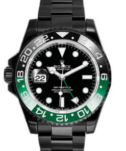 Rolex Gmt-master ll 02/6 (40mm) Lefty 126720VTNR Green Bezel Sprite Oyster DLC-PVD