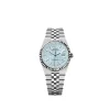Replica horloge Rolex Land-Dweller 04 (36mm) 127234 Platinum Light blue dial SWISS CALIBRE 7135 Automatic-Top kwaliteit!
