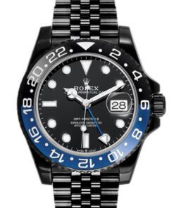 Replica horloge Rolex Gmt-master ll 06 (40mm) 126710BLNR DLC-PVD Batgirl Automatic-Top kwaliteit!