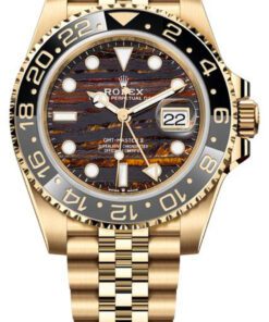 Replica horloge Rolex Gmt-Master ll 04/1 (40mm) 126718GRNR Tiger Iron Jubilee Yellow gold-Automatic-Top kwaliteit!