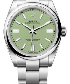 Replica horloge Rolex Oyster Perpetual 09 (41mm) 134300P Pistachio Oysterband- Automatic-Top kwaliteit!